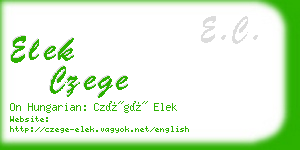 elek czege business card